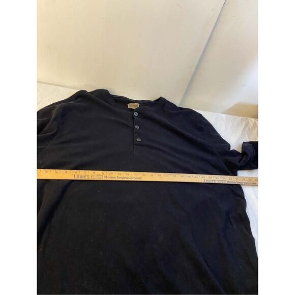 Foundry 3xl Henley black long sleeved button shirt - Picture 5 of 6